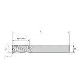 General-Purpose Solid Carbide End Mills  GP End Mills • Series 2528 • Square End • 4 Flute • Metric DIN 6528  (TiAlN) - Big-tools Industrial Supply Tools for Metal Cutting